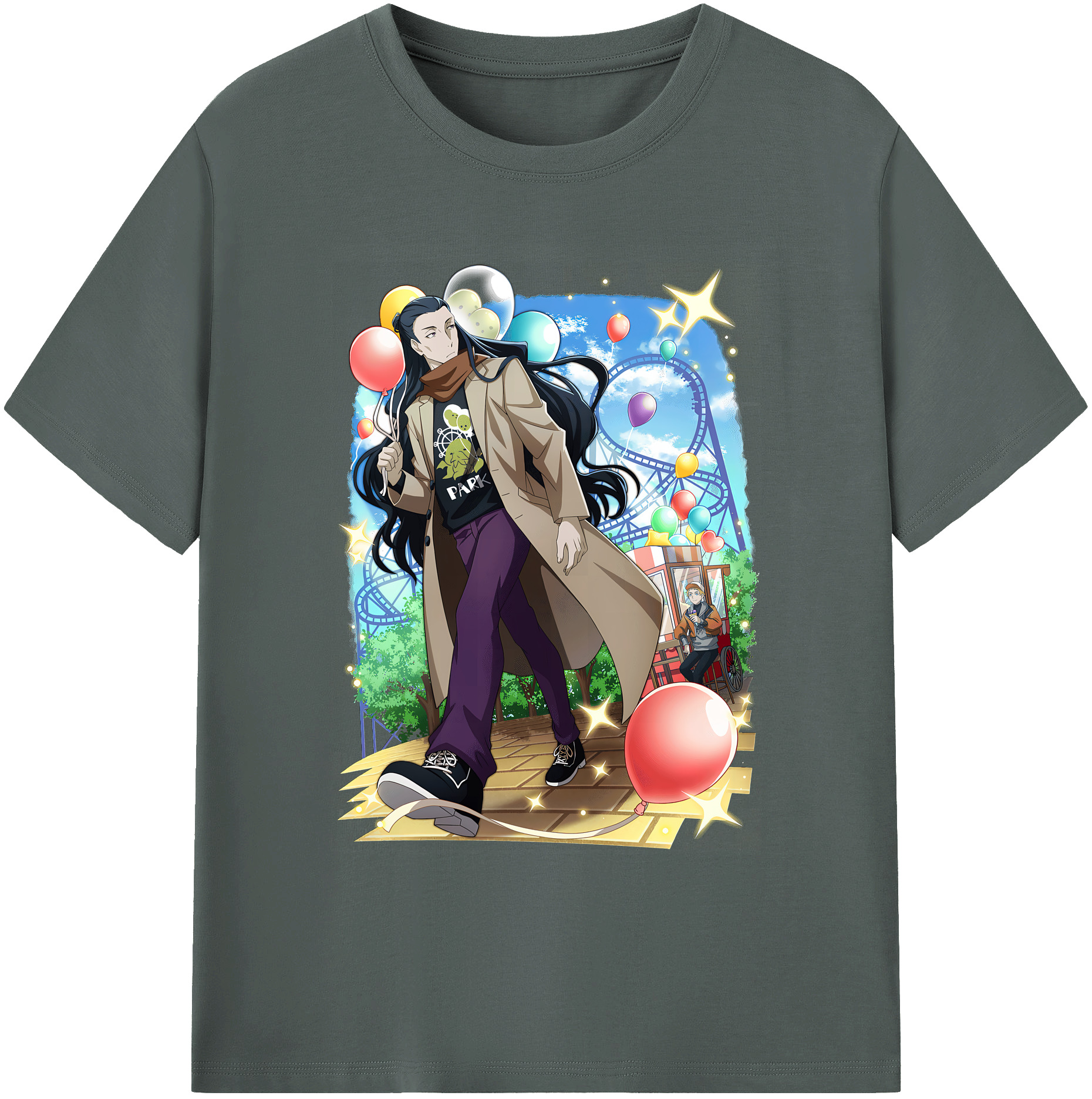 （画像用） 文豪ストレイドッグス Bungo Stray Dogs 綿100％ メンズ半袖Tシャツ｜肌触りやわらか＆通気性